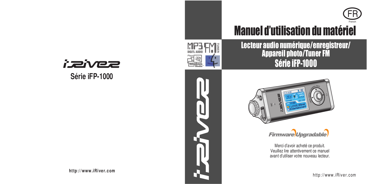 PDF manual for iRiver MP3 Player iFP1095